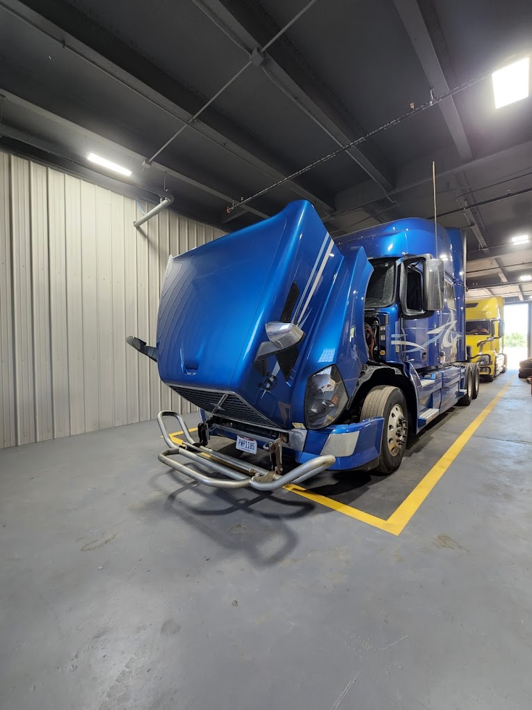 Bonnet Of The Truck Is Open